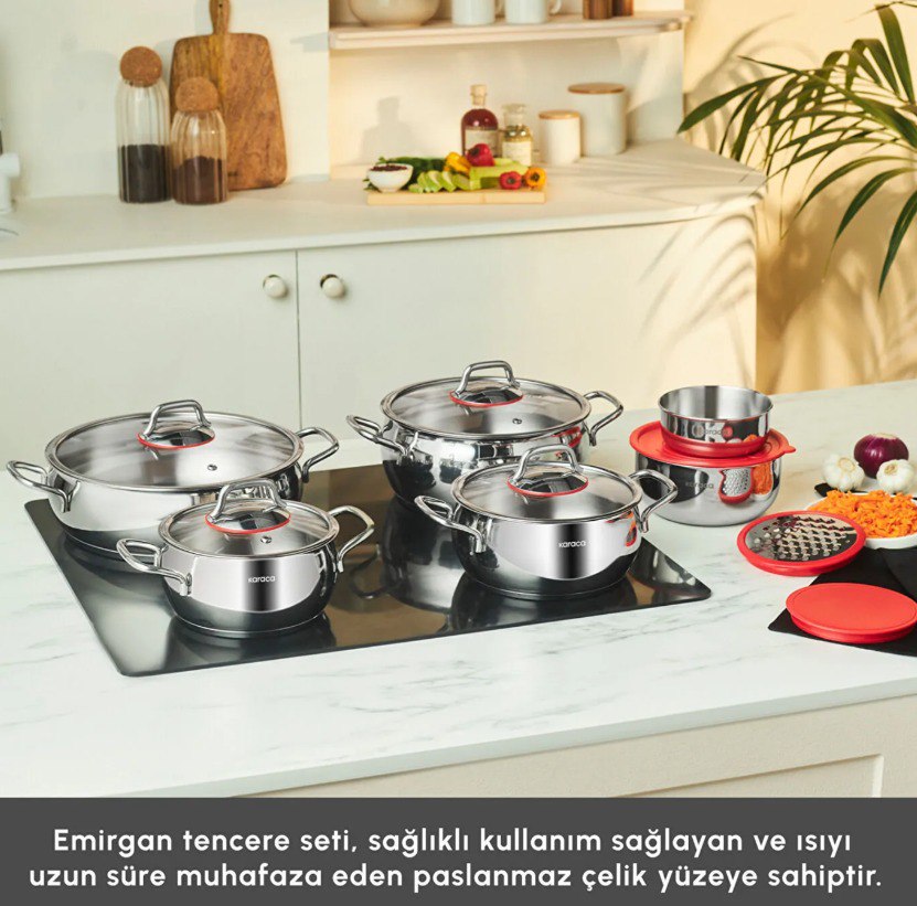 Karaca Stream Bone Saturn 24 Parça 6 Kişilik Yemek Takımı Platin